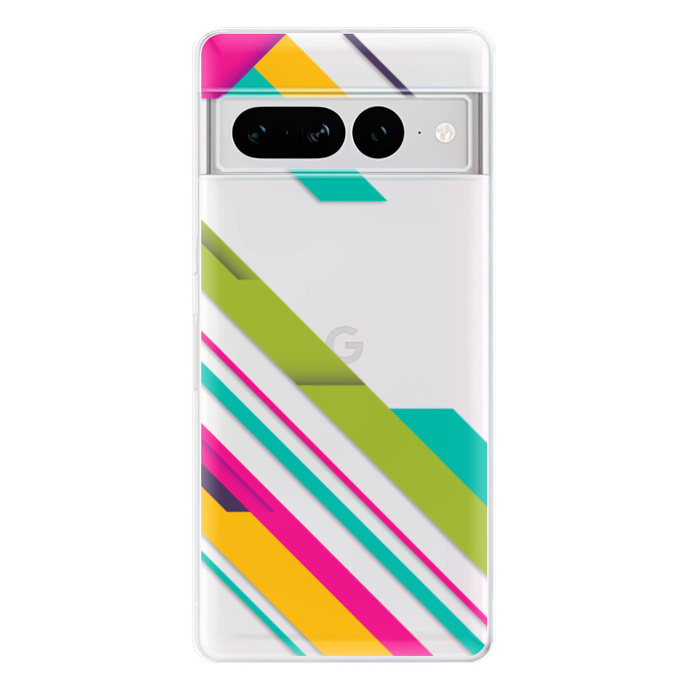 Odolné silikónové puzdro iSaprio - Color Stripes 03 - Google Pixel 7 Pro 5G