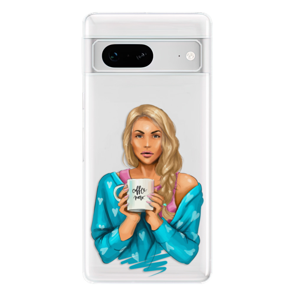 Odolné silikónové puzdro iSaprio - Coffe Now - Blond - Google Pixel 7 5G