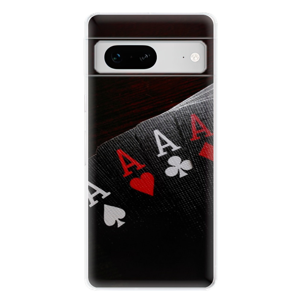 Odolné silikónové puzdro iSaprio - Poker - Google Pixel 7 5G