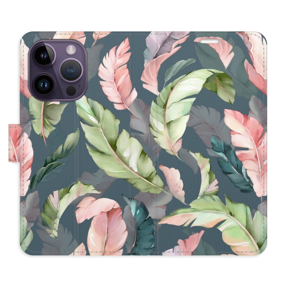 Flipové puzdro iSaprio - Flower Pattern 09 - iPhone 14 Pro