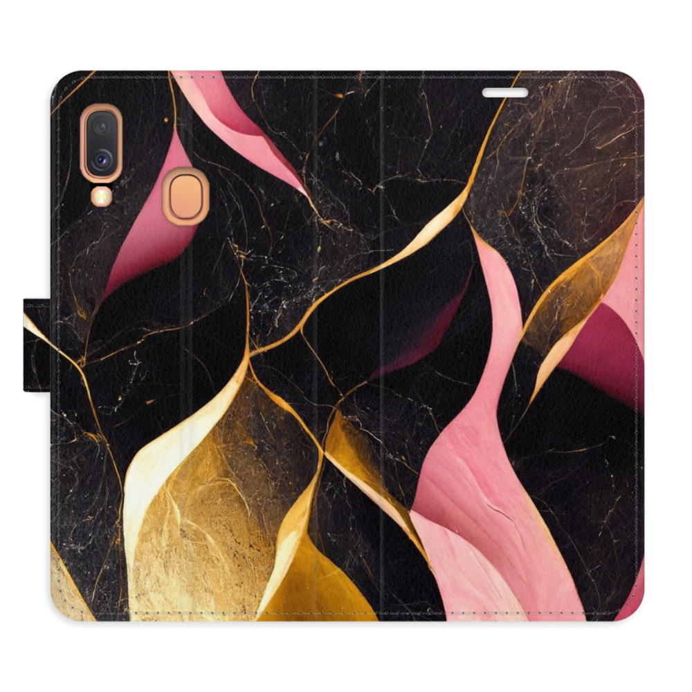 Flipové puzdro iSaprio - Gold Pink Marble 02 - Samsung Galaxy A40