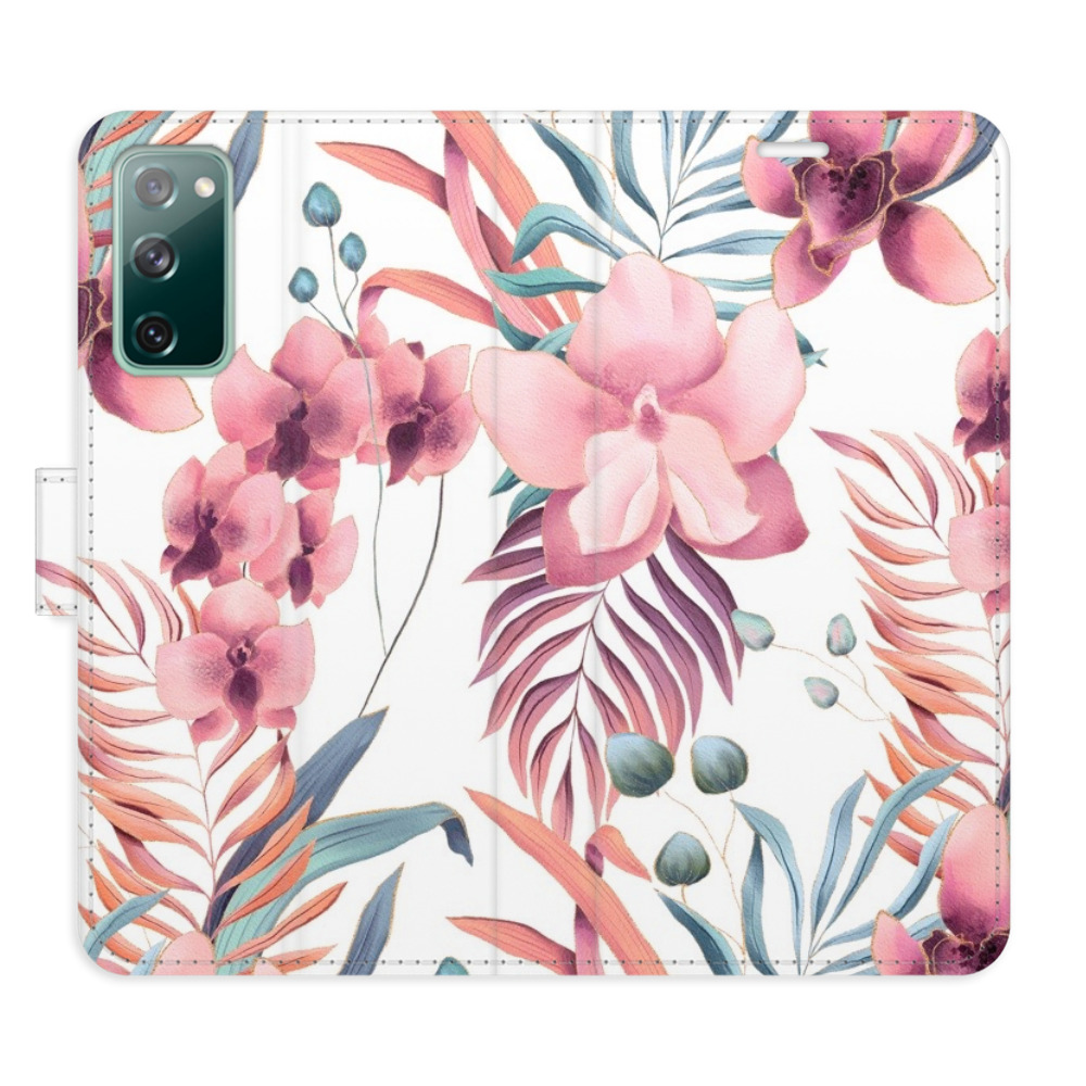 Flipové puzdro iSaprio - Pink Flowers 02 - Samsung Galaxy S20 FE