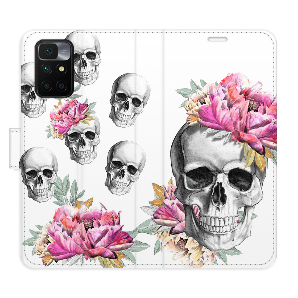 Flipové puzdro iSaprio - Crazy Skull - Xiaomi Redmi 10