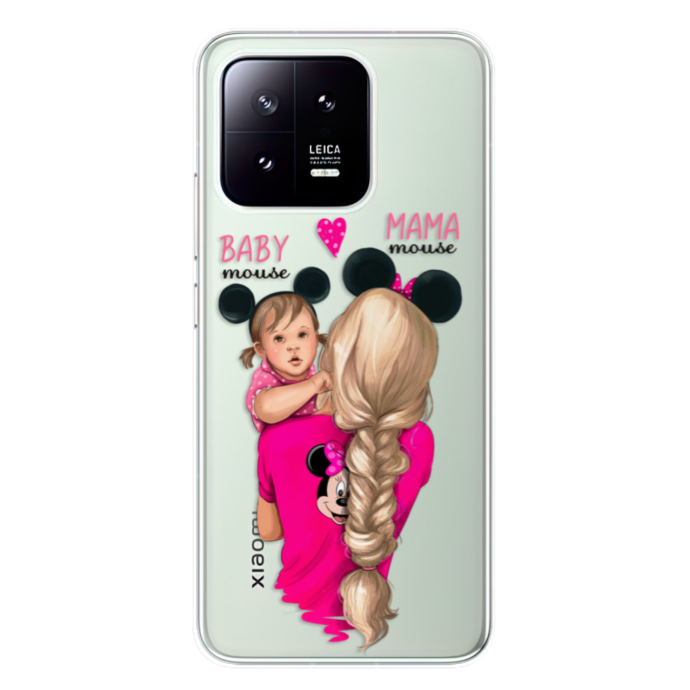 Odolné silikónové puzdro iSaprio - Mama Mouse Blond and Girl - Xiaomi 13