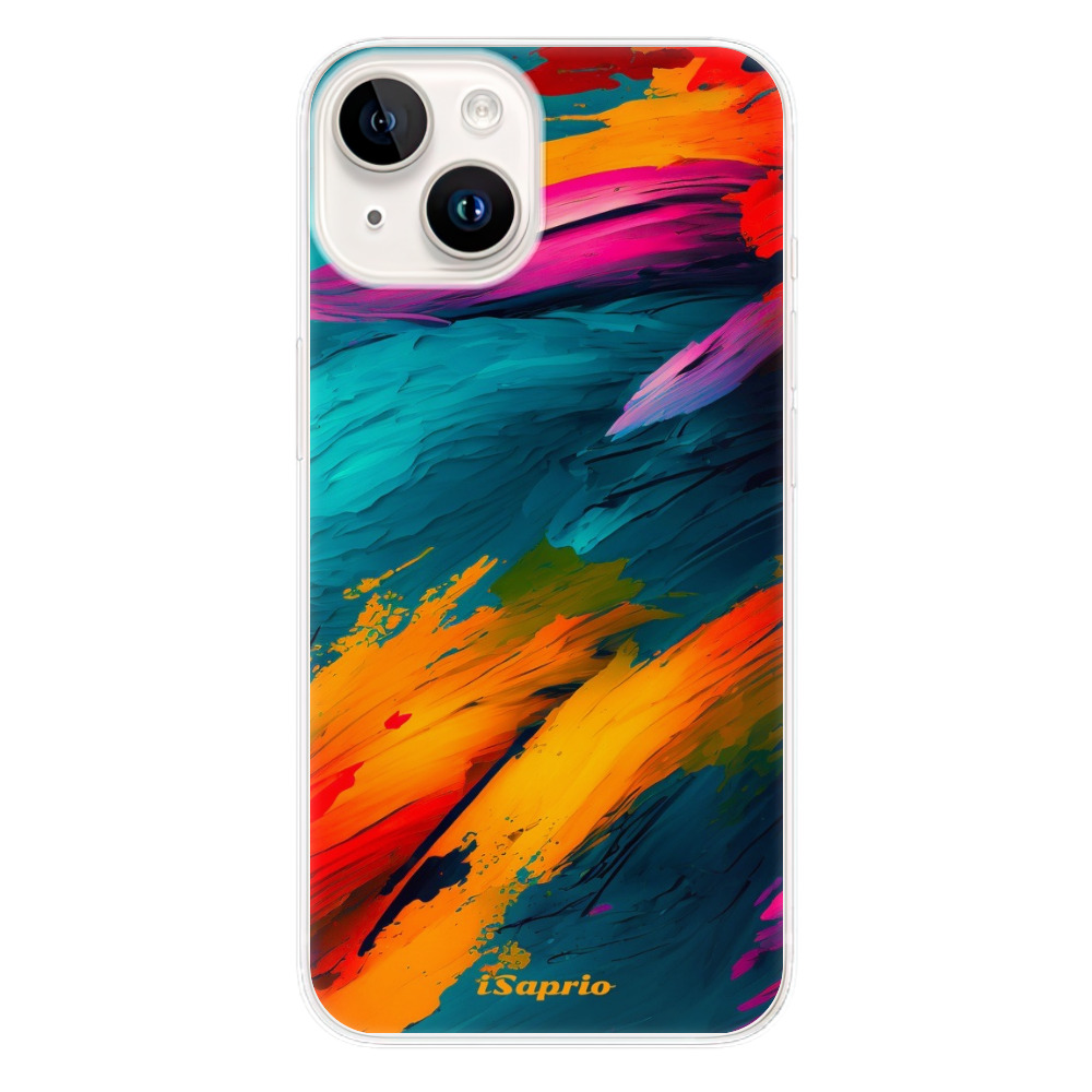 Odolné silikónové puzdro iSaprio - Blue Paint - iPhone 15 Plus