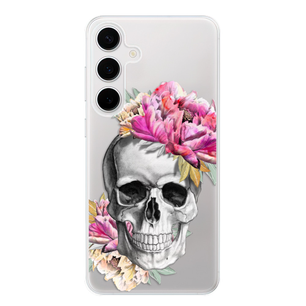 Odolné silikónové puzdro iSaprio - Pretty Skull - Samsung Galaxy S24+