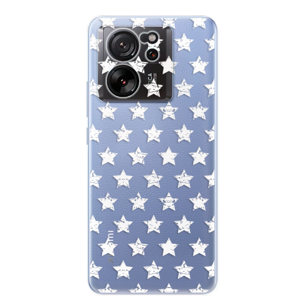 Odolné silikónové puzdro iSaprio - Stars Pattern - white - Xiaomi 13T / 13T Pro