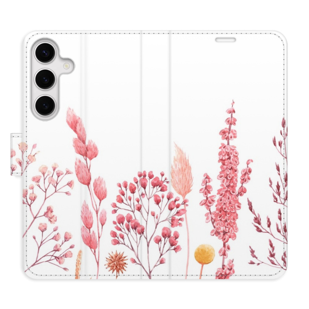Flipové puzdro iSaprio - Pink Flowers 03 - Samsung Galaxy S24+
