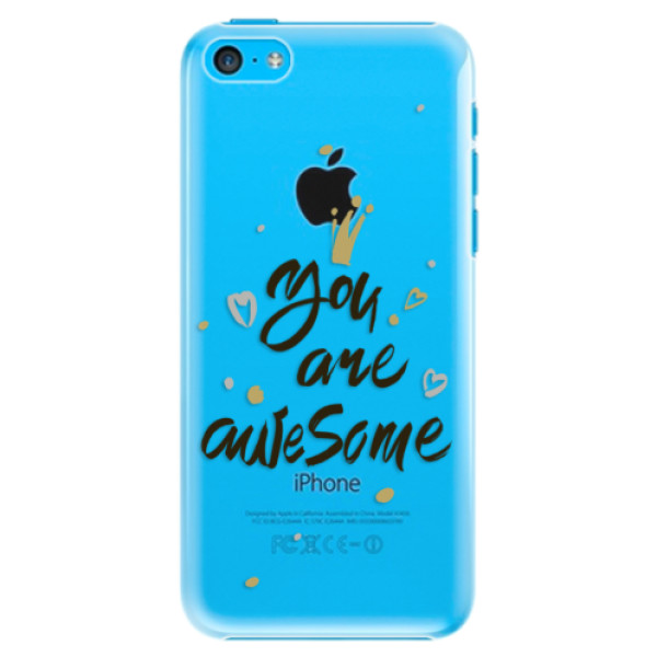 Plastové puzdro iSaprio - You Are Awesome - black - iPhone 5C