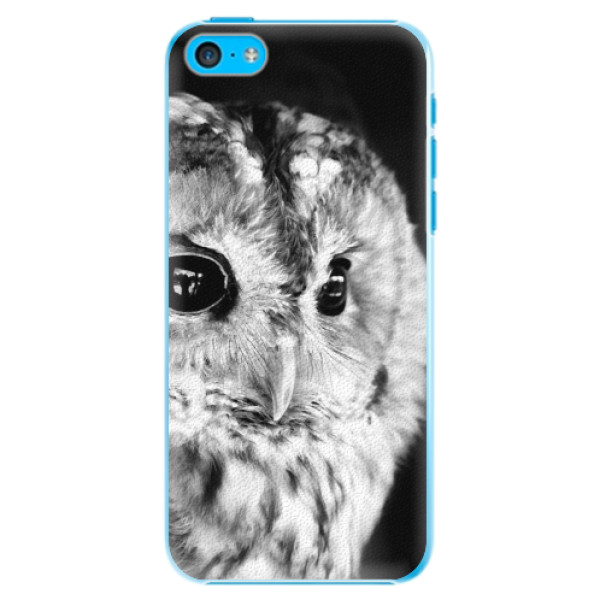Plastové puzdro iSaprio - BW Owl - iPhone 5C