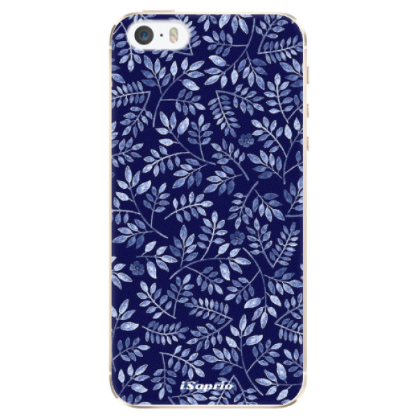 Plastové puzdro iSaprio - Blue Leaves 05 - iPhone 5/5S/SE