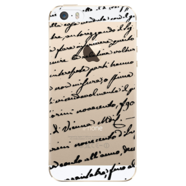 Plastové puzdro iSaprio - Handwriting 01 - black - iPhone 5/5S/SE