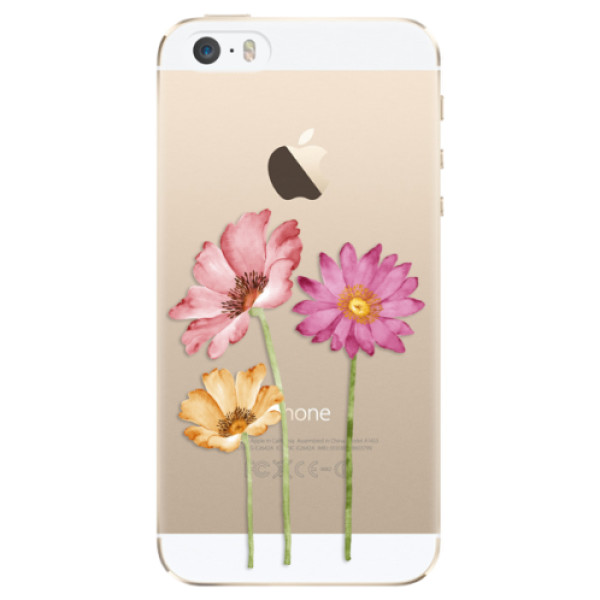 Plastové puzdro iSaprio - Three Flowers - iPhone 5/5S/SE