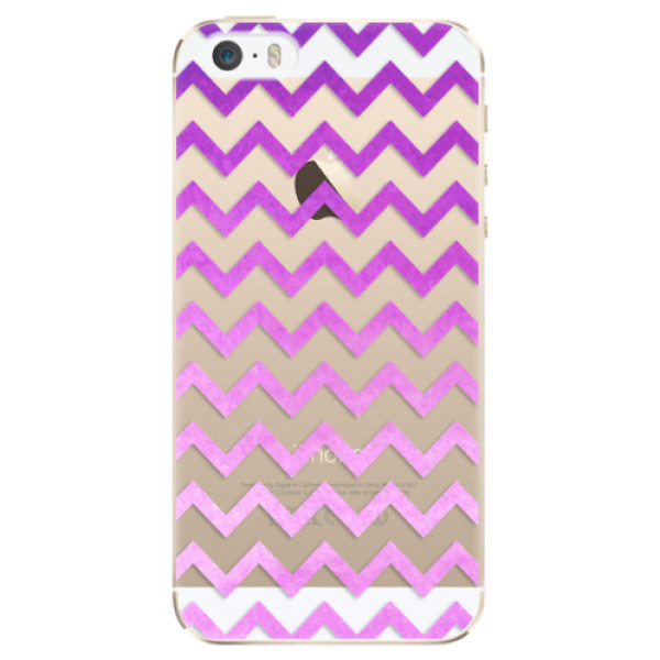Plastové puzdro iSaprio - Zigzag - purple - iPhone 5/5S/SE