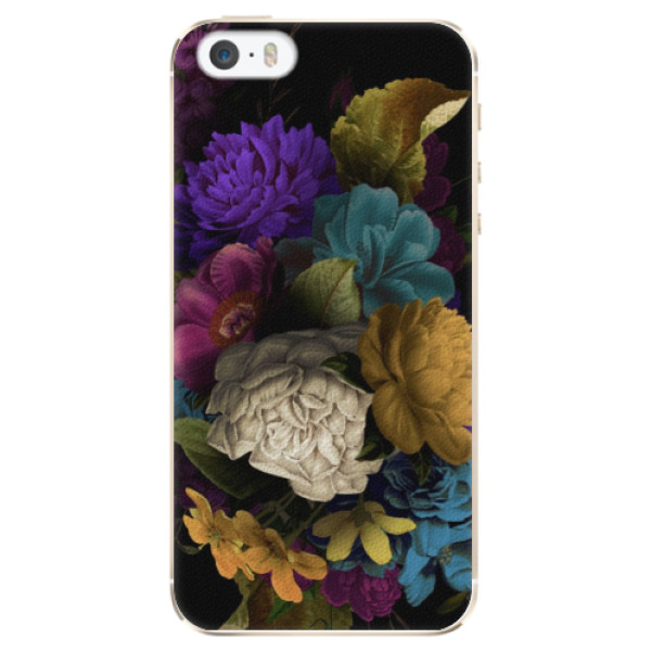 Plastové puzdro iSaprio - Dark Flowers - iPhone 5/5S/SE