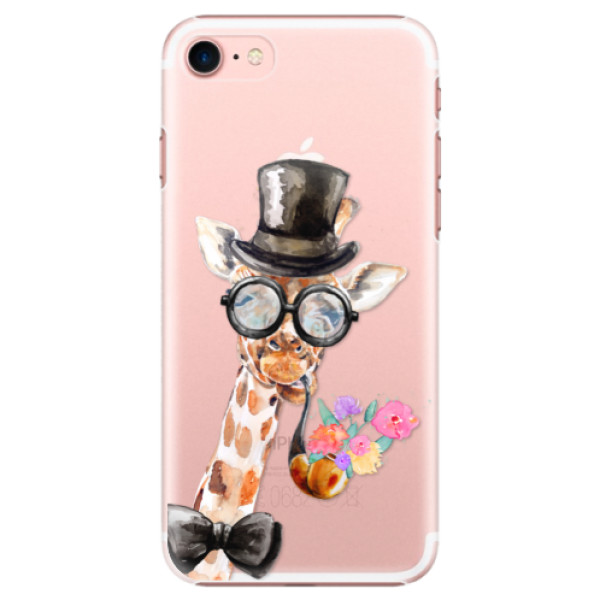 Plastové puzdro iSaprio - Sir Giraffe - iPhone 7