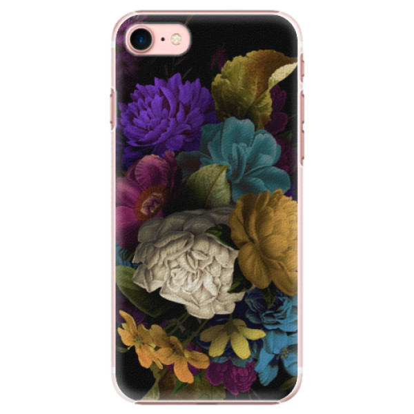 Plastové puzdro iSaprio - Dark Flowers - iPhone 7