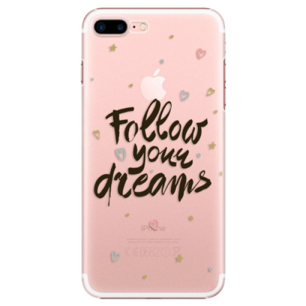 Plastové puzdro iSaprio - Follow Your Dreams - black - iPhone 7 Plus