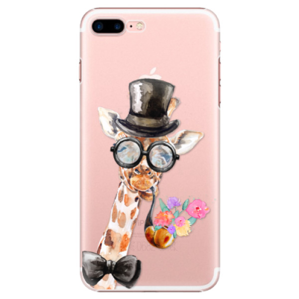 Plastové puzdro iSaprio - Sir Giraffe - iPhone 7 Plus