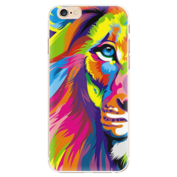 Plastové puzdro iSaprio - Rainbow Lion - iPhone 6/6S
