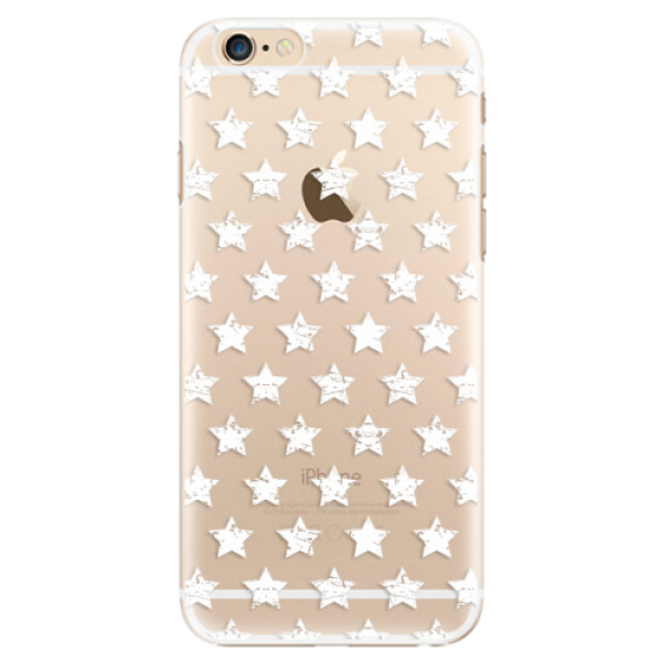 Plastové puzdro iSaprio - Stars Pattern - white - iPhone 6/6S