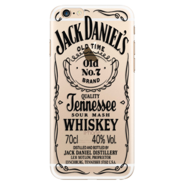 Plastové puzdro iSaprio - Transparent Black Jack - iPhone 6/6S