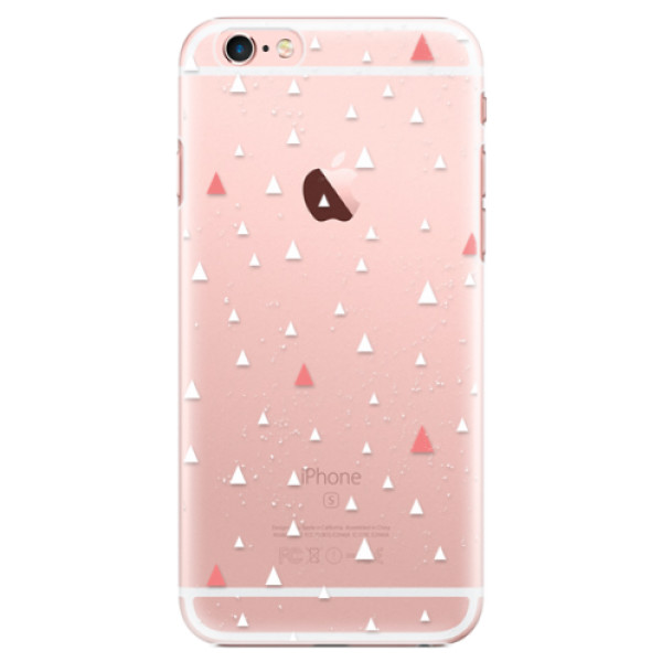Plastové puzdro iSaprio - Abstract Triangles 02 - white - iPhone 6 Plus/6S Plus