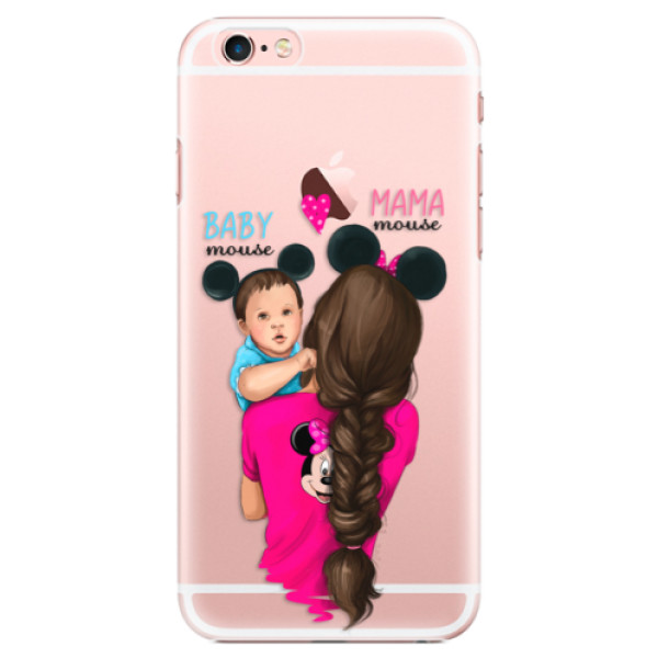 Plastové puzdro iSaprio - Mama Mouse Brunette and Boy - iPhone 6 Plus/6S Plus