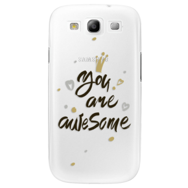 Plastové puzdro iSaprio - You Are Awesome - black - Samsung Galaxy S3