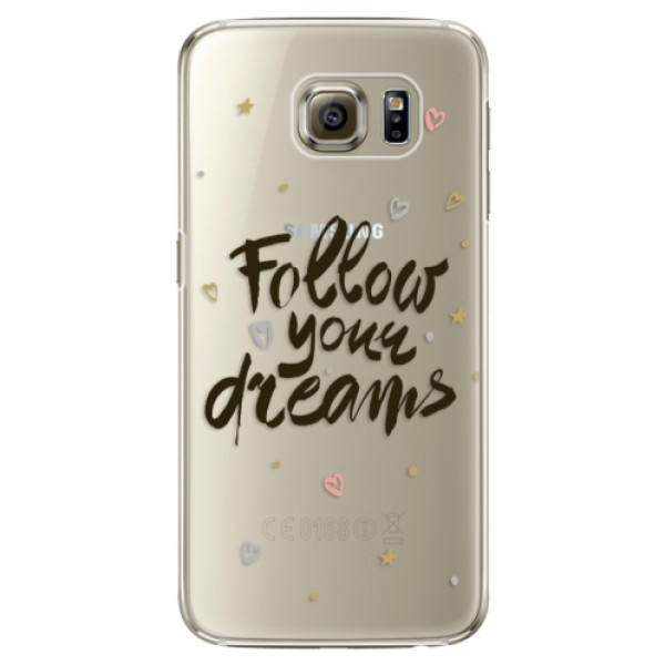 Plastové puzdro iSaprio - Follow Your Dreams - black - Samsung Galaxy S6