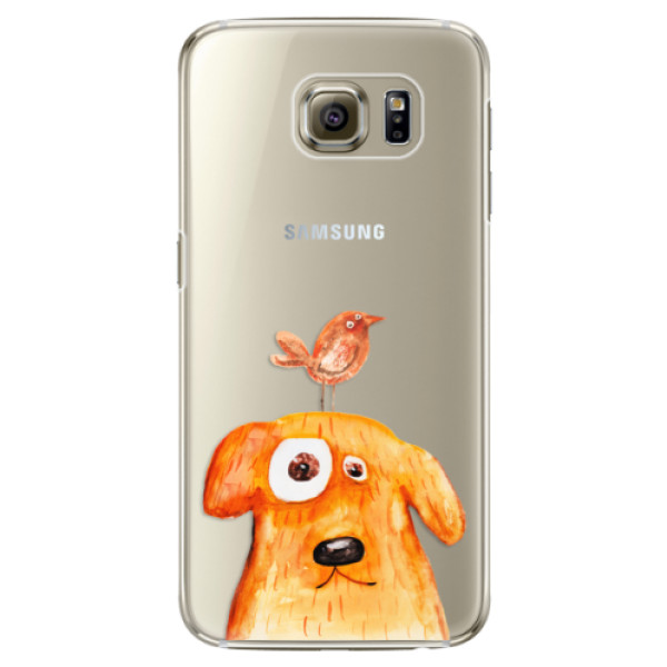 Plastové puzdro iSaprio - Dog And Bird - Samsung Galaxy S6