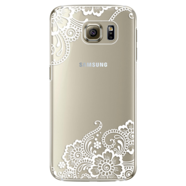 Plastové puzdro iSaprio - White Lace 02 - Samsung Galaxy S6