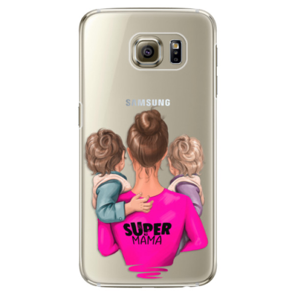 Plastové puzdro iSaprio - Super Mama - Two Boys - Samsung Galaxy S6