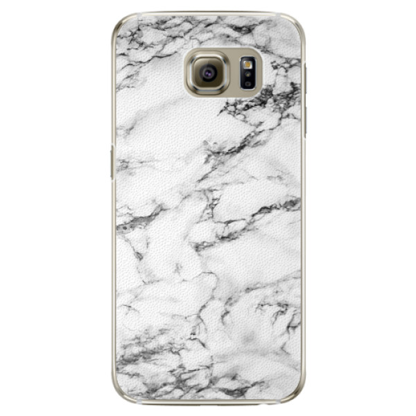 Plastové puzdro iSaprio - White Marble 01 - Samsung Galaxy S6 Edge
