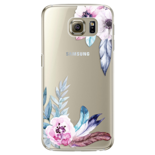 Plastové puzdro iSaprio - Flower Pattern 04 - Samsung Galaxy S6 Edge