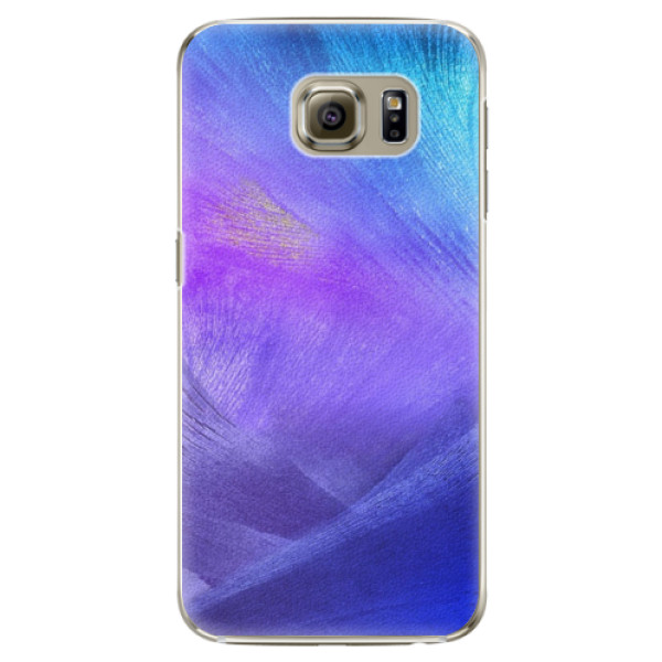 Plastové puzdro iSaprio - Purple Feathers - Samsung Galaxy S6 Edge Plus