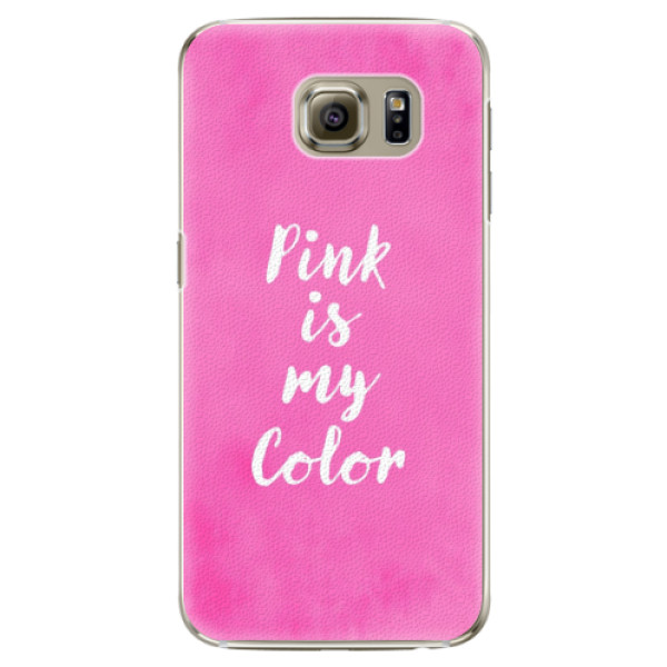 Plastové puzdro iSaprio - Pink is my color - Samsung Galaxy S6 Edge Plus