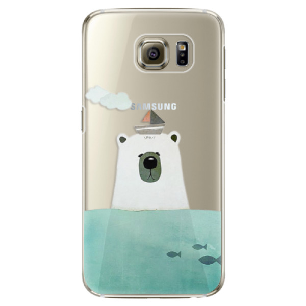 Plastové puzdro iSaprio - Bear With Boat - Samsung Galaxy S6 Edge Plus