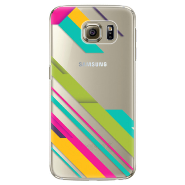 Plastové puzdro iSaprio - Color Stripes 03 - Samsung Galaxy S6 Edge Plus