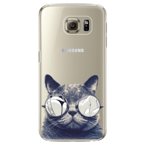 Plastové puzdro iSaprio - Crazy Cat 01 - Samsung Galaxy S6 Edge Plus