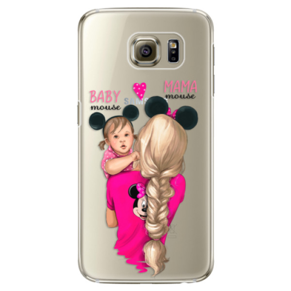 Plastové puzdro iSaprio - Mama Mouse Blond and Girl - Samsung Galaxy S6 Edge Plus