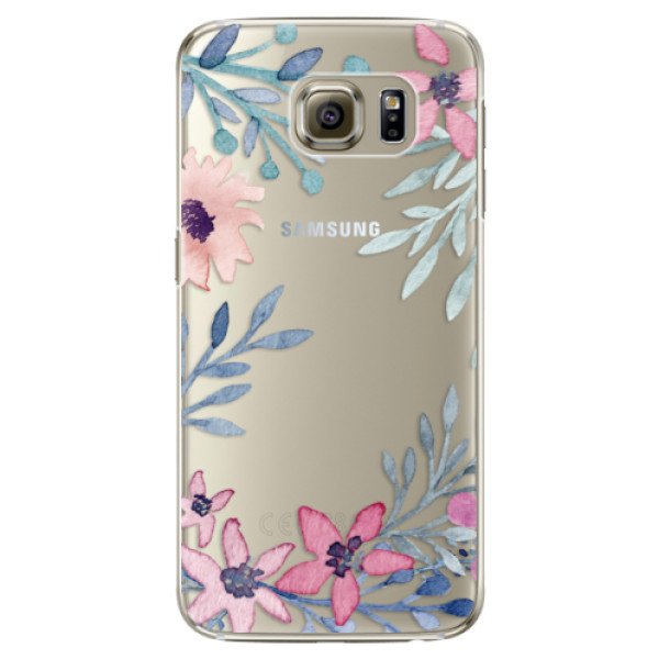 Plastové puzdro iSaprio - Leaves and Flowers - Samsung Galaxy S6 Edge Plus
