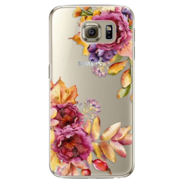 Plastové puzdro iSaprio - Fall Flowers - Samsung Galaxy S6 Edge Plus