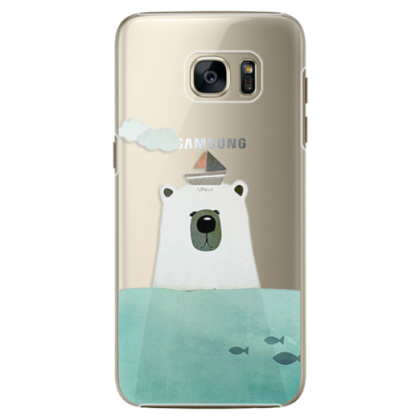 Plastové puzdro iSaprio - Bear With Boat - Samsung Galaxy S7