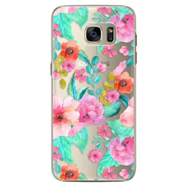 Plastové puzdro iSaprio - Flower Pattern 01 - Samsung Galaxy S7