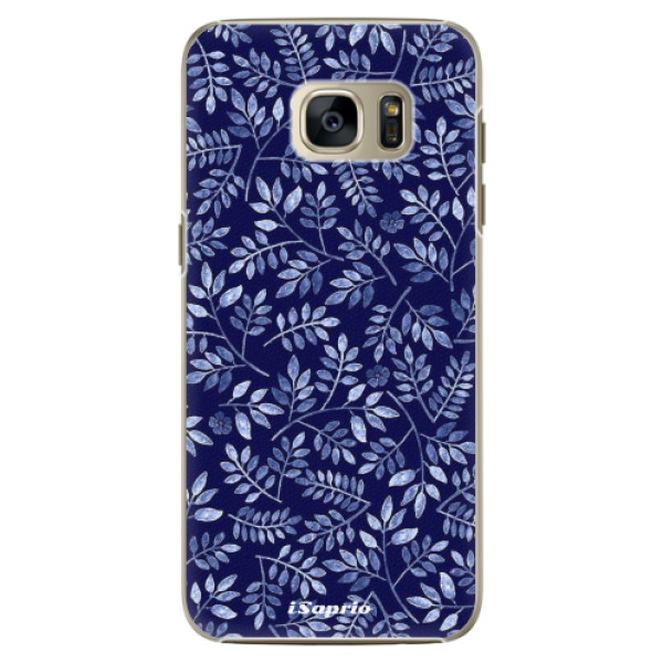 Plastové puzdro iSaprio - Blue Leaves 05 - Samsung Galaxy S7 Edge