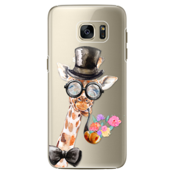 Plastové puzdro iSaprio - Sir Giraffe - Samsung Galaxy S7 Edge