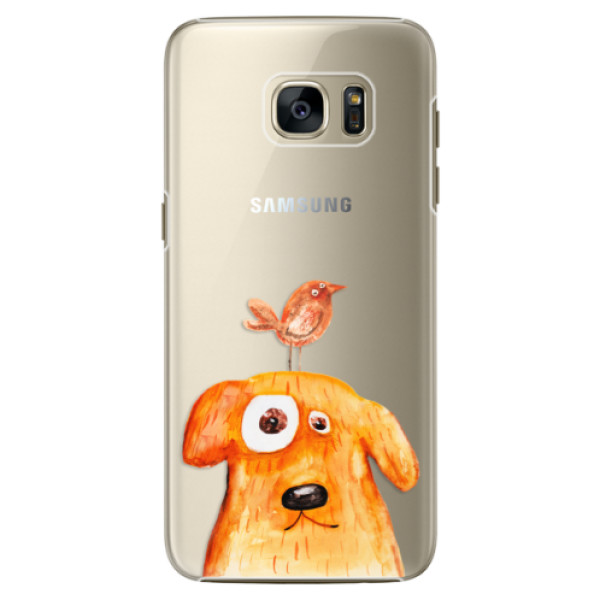 Plastové puzdro iSaprio - Dog And Bird - Samsung Galaxy S7 Edge