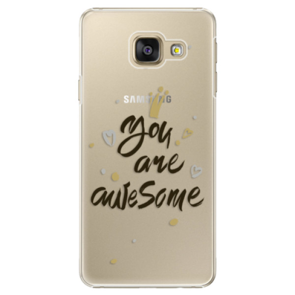 Plastové puzdro iSaprio - You Are Awesome - black - Samsung Galaxy A3 2016