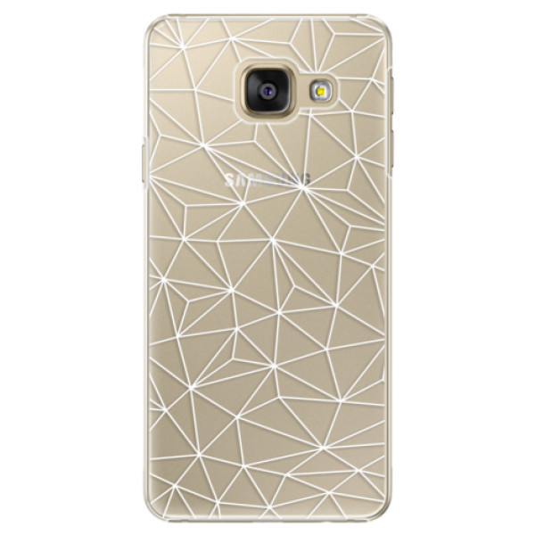 Plastové puzdro iSaprio - Abstract Triangles 03 - white - Samsung Galaxy A5 2016